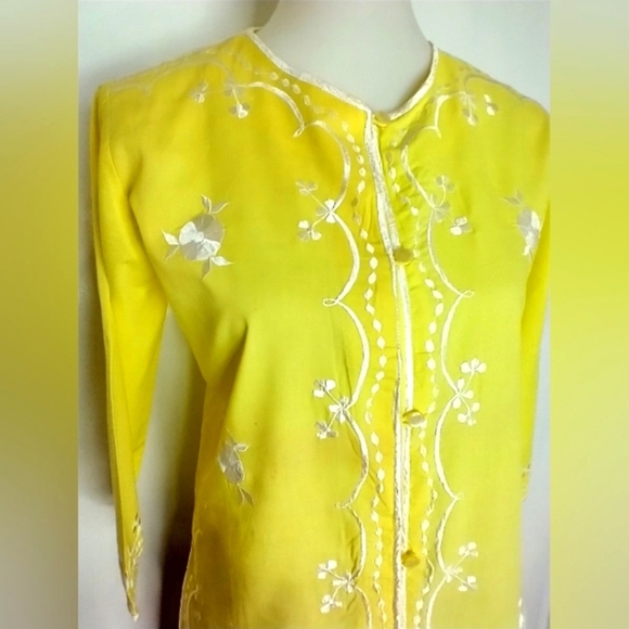 VINTAGE HAWAIIAN FILIPINO BLOUSE - Picture 1 of 10
